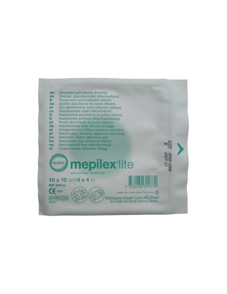 MEDICAZIONE ASSORBENTE IN SCHIUMA DI POLIURETANO MEPILEX 10X10 CM 5 PEZZI