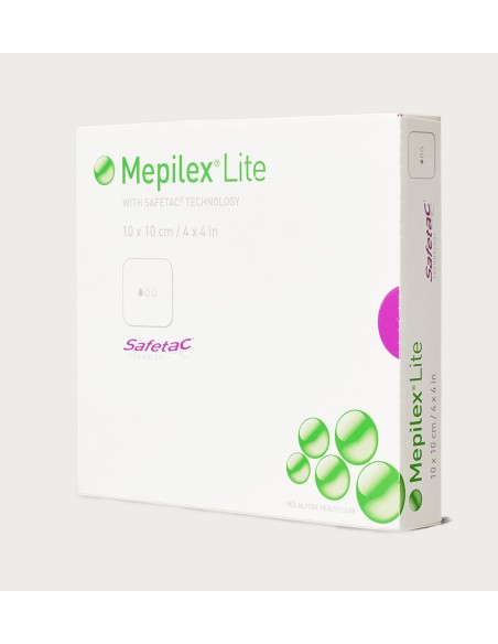 MEPILEX LITE MEDICAZIONE IN SCHIUMA DI POLIURETANO 10X10 CM 5 PEZZI