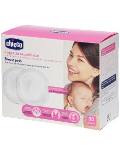 CHICCO COPPETTA ASSORBILATTE ANTIBATTERICA 30 PEZZI
