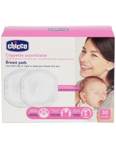 CHICCO COPPETTA ASSORBILATTE ANTIBATTERICA 30 PEZZI 2