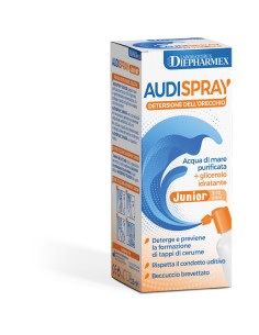 SOLUZIONE DI ACQUA DI MARE IPERTONICO AUDISPRAY JUNIOR IGIENE ORECCHIO SPRAY SENZA GAS 25 ML