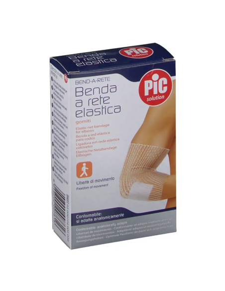 BENDA A RETE TUBOLARE ELASTICA PIC CALIBRO 3 GOMITO