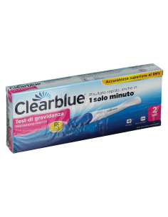 TEST DI GRAVIDANZA CLEARBLUE RILEVAZIONE RAPIDA 2 PEZZI