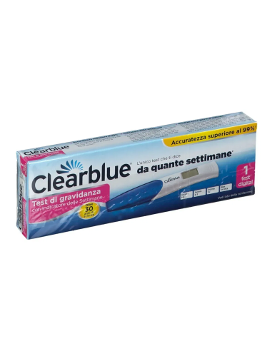 TEST DI GRAVIDANZA CLEARBLUE CON INDICATORE DELLE SETTIMANE 1 PEZZO