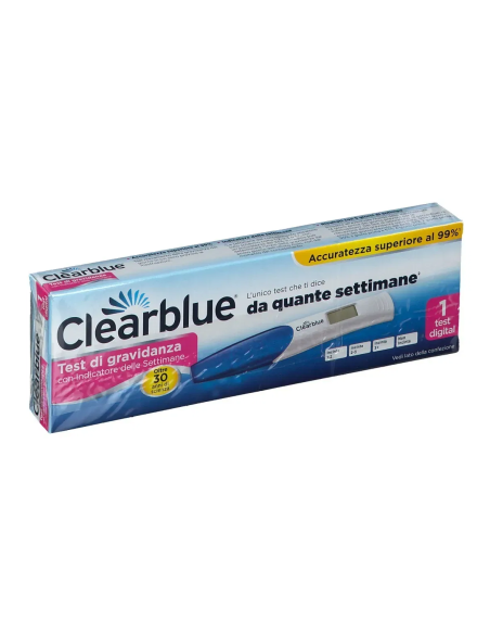 TEST DI GRAVIDANZA CLEARBLUE CON INDICATORE DELLE SETTIMANE 1 PEZZO