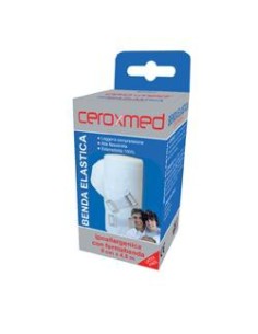 BENDA ELASTICA CEROXMED 8X450 CM CON GANCIO 1 PEZZO