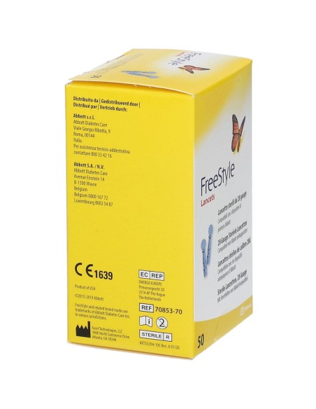 LANCETTE PUNGIDITO FREESTYLE GAUGE 28 50 PEZZI