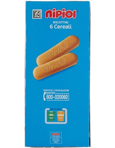 NIPIOL BISCOTTINI 6 CEREALI 800 G