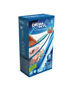 GUANTO DA ESAMINAZIONE MONOUSO NON STERILE IN VINILE SENZA POLVERE DERMAVINYL POWDER FREE TAGLIA SMALL MISURA 6-6,5 100 PEZZI