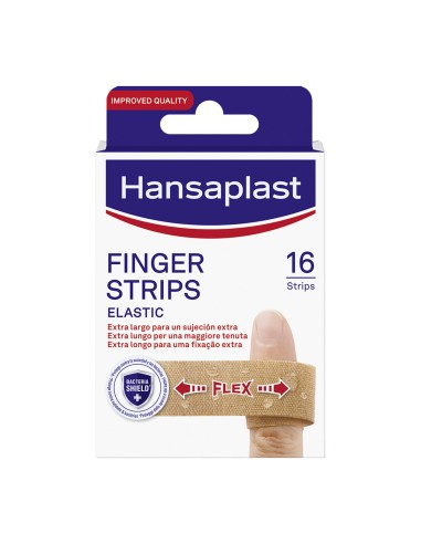 CEROTTI PER LE DITA ELASTICO FINGER STRIP 16 PEZZI