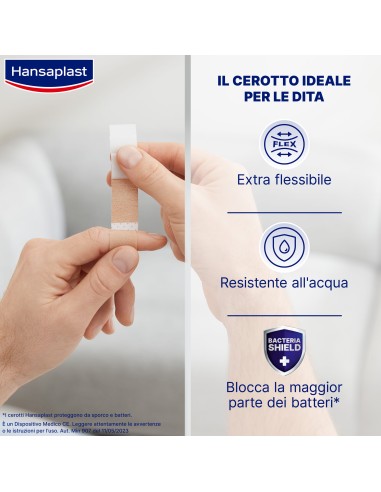CEROTTI PER LE DITA ELASTICO FINGER STRIP 16 PEZZI
