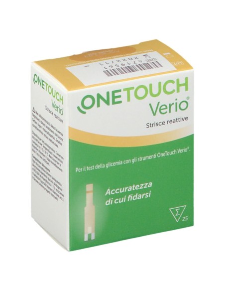 STRISCE MISURAZIONE GLICEMIA ONETOUCH VERIO 25 PEZZI