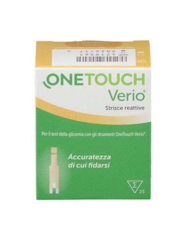 STRISCE MISURAZIONE GLICEMIA ONETOUCH VERIO 25 PEZZI