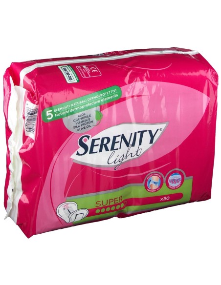 PANNOLONE PER INCONTINENZA SERENITY LIGHT LADY SUPER 30 PEZZI