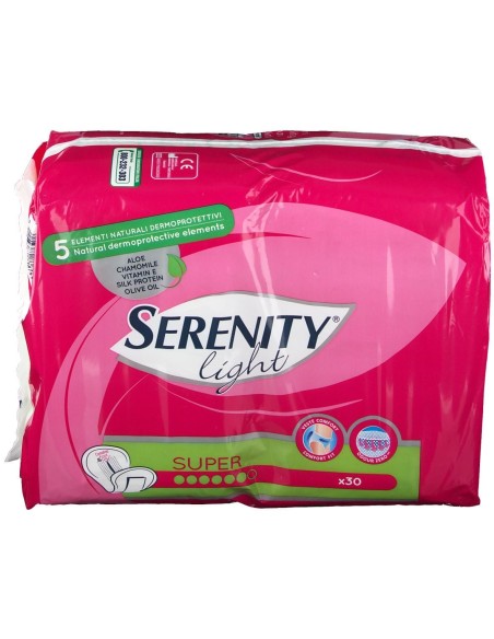PANNOLONE PER INCONTINENZA SERENITY LIGHT LADY SUPER 30 PEZZI