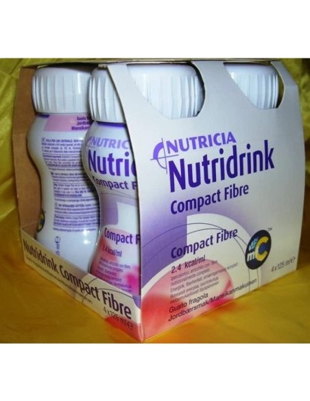 NUTRIDRINK COMPACT FIBRE FRAGOLA 125 ML 4 PEZZI