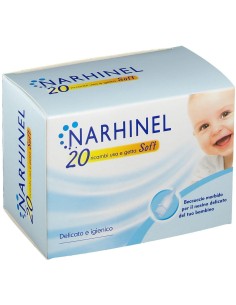 RICARICA USA E GETTA PER ASPIRATORE NASALE NARHINEL 20 PEZZIUSA E GETTA SOFT