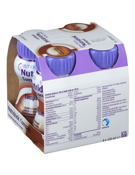 NUTRIDRINK COMPACT CIOCCOLATO 125 ML 4 PEZZI