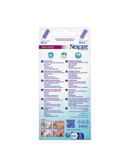 CEROTTO PER SUTURA NEXCARE STERISTRIP 6X75 MM + 3X75 MM