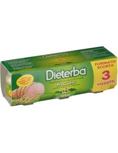 DIETERBA OMOGENEIZZATO PROSCIUTTO 3 PEZZI 80 G