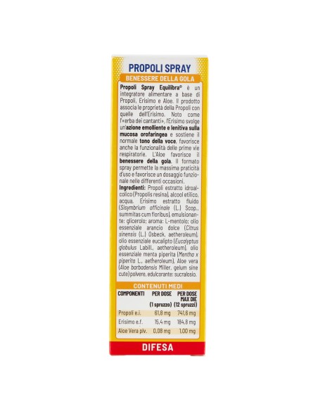 PROPOLI SPRAY CON ALOE CON EROGATORE 20 ML