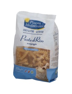 PIACERI MEDITERRANEI PASTA RISO FUSILLI 250 G