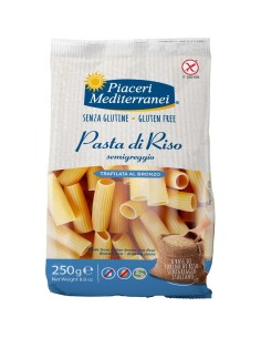 PIACERI MEDITERRANEI PASTA RISO RIGATONI 250 G