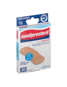 CEROTTO GRANDE MEDIPRESTERIL RESISTENTE 7X3CM 20 PEZZI