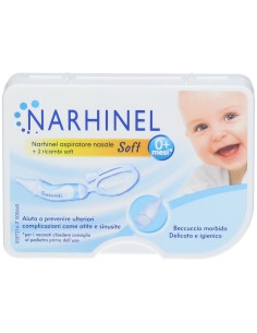 ASPIRATORE NASALE NARHINEL SOFT 1 PEZZO + 2 RICAMBI