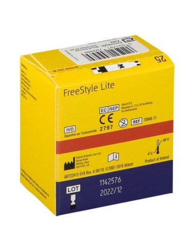 STRISCE MISURAZIONE GLICEMIA FREESTYLE LITE 25 PEZZI