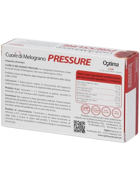 CUORE DI MELOGRANO PRESSURE 30 COMPRESSE 1 G