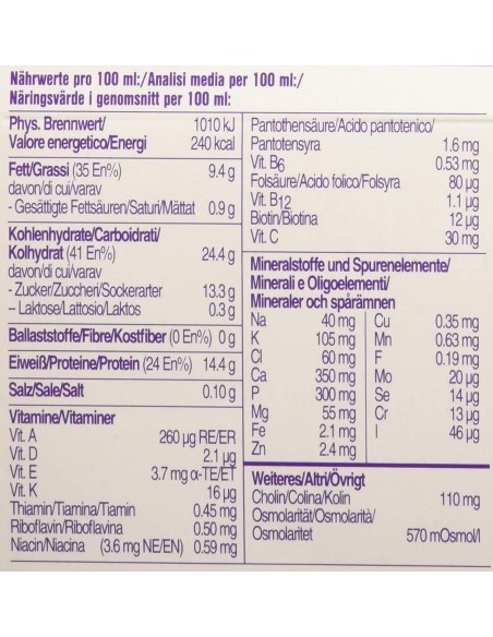FORTIMEL COMPACT PROTEIN CAFFE' 4 BOTTIGLIE DA 125 ML