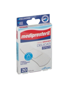 CEROTTO GRANDE MEDIPRESTERIL DELICATO TNT 7X3CM 20 PEZZI