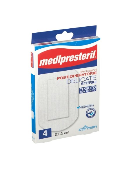 MEDICAZIONE POST OPERATORIA MEDIPRESTERIL DELICATA TNT 10X15CM 5 PEZZI