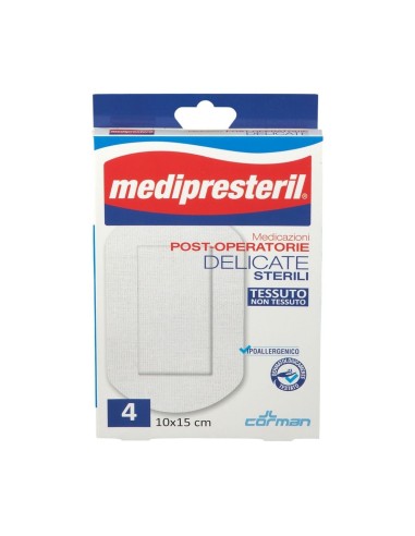 MEDICAZIONE POST OPERATORIA MEDIPRESTERIL DELICATA TNT 10X15CM 5 PEZZI