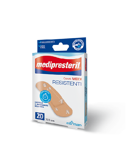 CEROTTO MEDIO MEDIPRESTERIL RESISTENTE 7X2CM 20 PEZZI