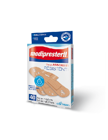 CEROTTI ASSORTITI MEDIPRESTERIL RESISTENTI 40 PEZZI