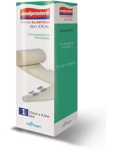 BENDA ELASTICA MEDIPRESTERIL IDEAL CM15X45MT
