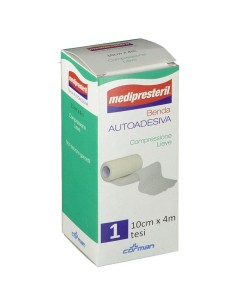 BENDA MEDIPRESTERIL COMPRESSIONE FORTE M4,5X12CM TESI CON CLIP DI FISSAGGIO