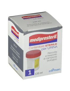CONTENITORE URINA CON TAPPO MEDIPRESTERIL CAPACITA' 120ML