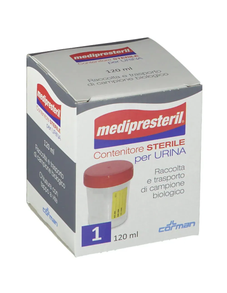 CONTENITORE URINA CON TAPPO MEDIPRESTERIL CAPACITA' 120ML