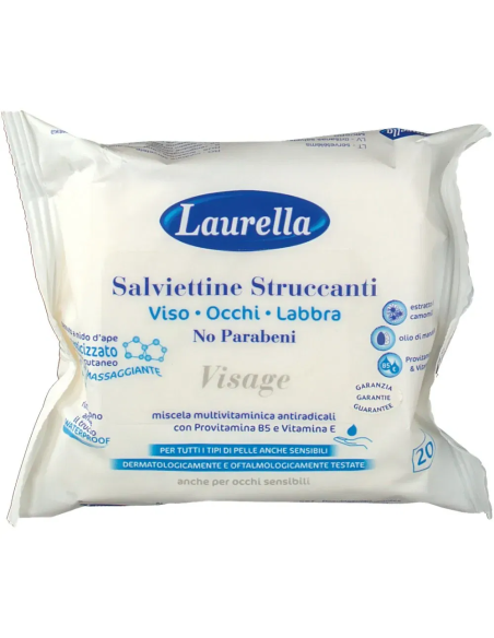 LAURELLA VISAGE SALVIETTINA STRUCCANTE 20 PEZZI