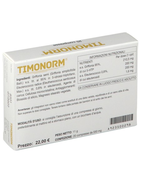 TIMONORM 20 COMPRESSE ASTUCCIO 11 G