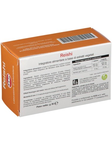 REISHI ESTRATTO SECCO 60 CAPSULE