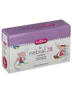 NEBIAL FLACONCINI SOLUZIONE SALINA IPERTONICA DI SODIO CLORURO AL 3% CON ACIDO IALURONICO 20X5 ML