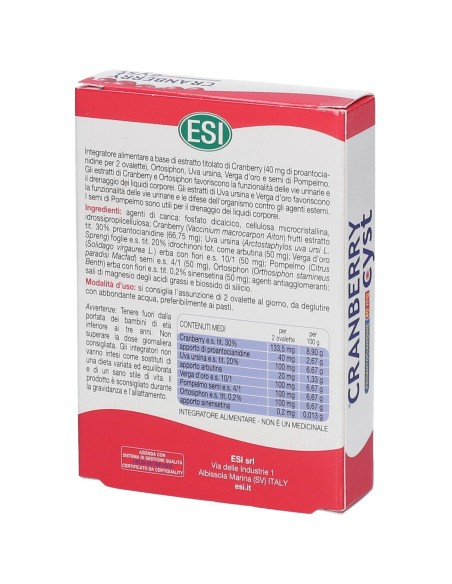 ESI CRANBERRY CYST 30 OVALETTE