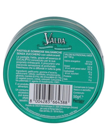VALDA CLASSICHE SENZA ZUCCHERO 50 G