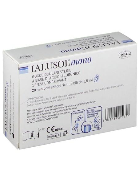 IALUSOL MONO GOCCE OCULARI 20 FLACONCINI 0,5 ML