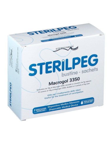 STERILPEG MACROGOL 3350 10 BUSTINE BIPARTITE 10 G