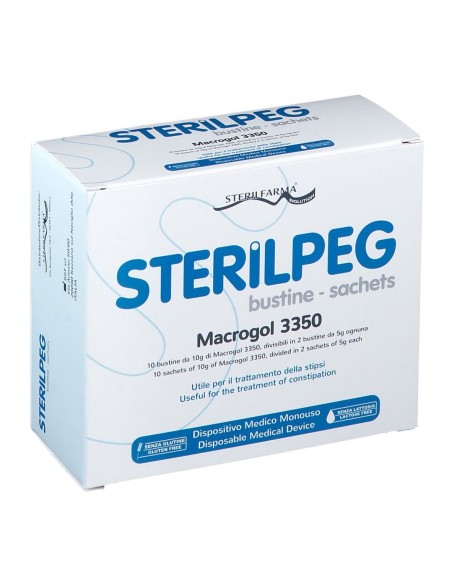 STERILPEG MACROGOL 3350 10 BUSTINE BIPARTITE 10 G